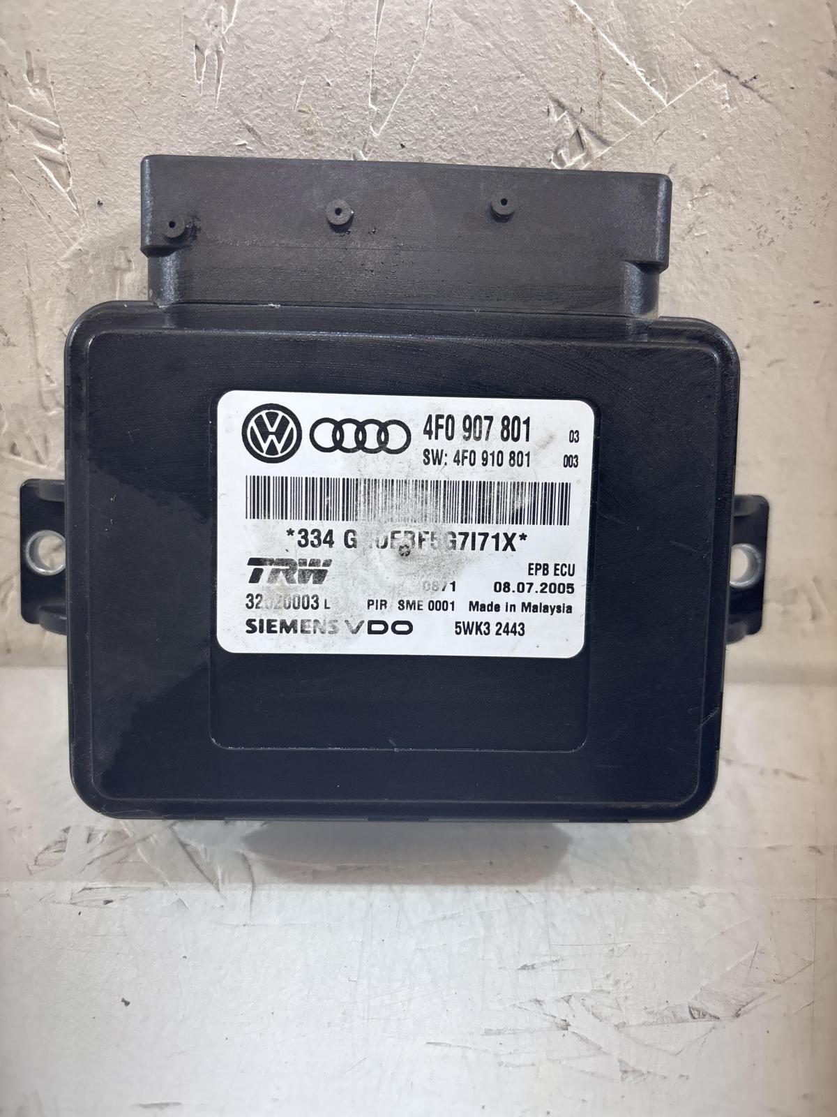 Блок управления ручником 4F0907801 Audi A6 C6 / S6 C6 / RS6 C6