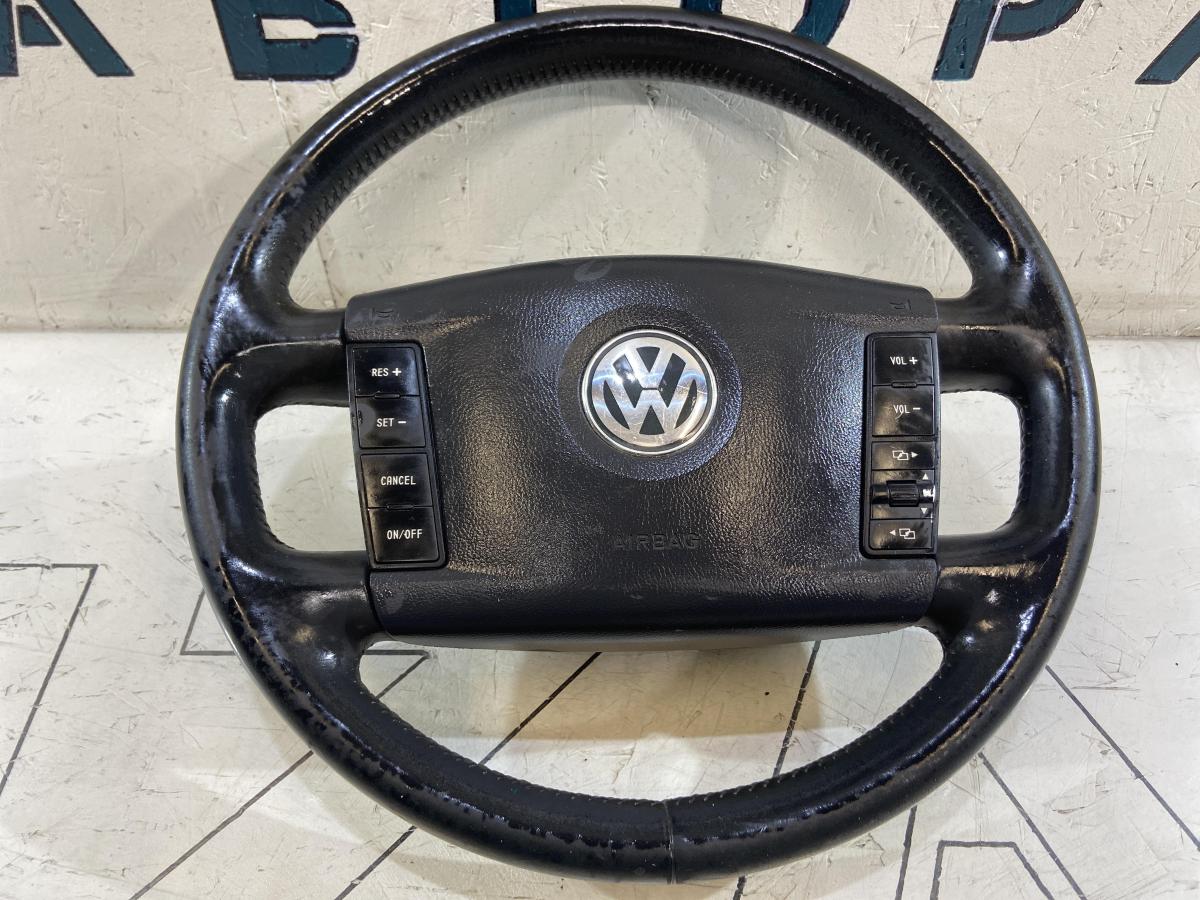 Pулевое колесо (кожа) 3D0419091K Volkswagen Touareg I