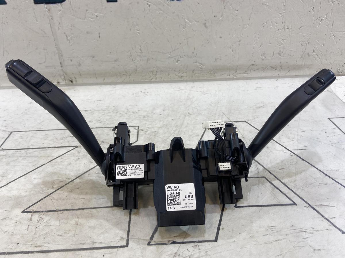 Блок подрулевых переключателей 5K0953521BL Skoda Octavia II рест